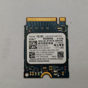 Kioxia M2 PCIe NVME SSD 512GB 2230 (with 2280 adapter) 91% Health Fully Tested